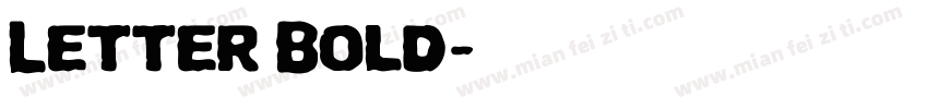 Letter Bold字体转换